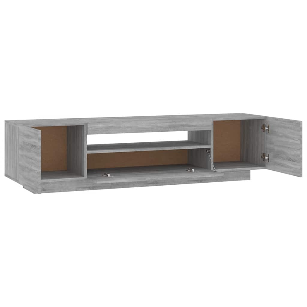 TV Cabinet with LED Lights Grey Sonoma 160x35x40 cm