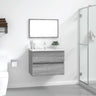 2 Piece Bathroom Furniture Set Engineered Wood