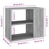 Side Cabinet 60X30X50 Cm Engineered Wood