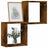 Wall Cube Shelves 2 Pcs 30X15X30 Cm