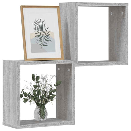 Wall Cube Shelves 2 Pcs 30X15X30 Cm