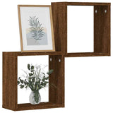 Wall Cube Shelves 2 Pcs 30X15X30 Cm