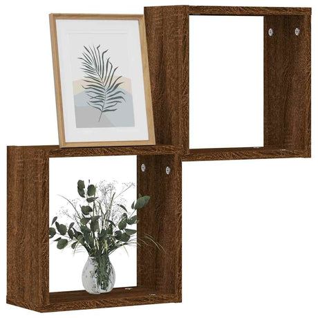 Wall Cube Shelves 2 Pcs 30X15X30 Cm