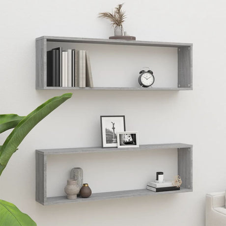 Wall Cube Shelves 4 Pcs 100X15X30 Cm Engineered Wood