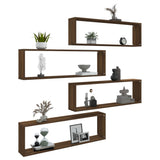 Wall Cube Shelves 4 Pcs 100X15X30 Cm Engineered Wood
