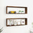 Wall Cube Shelves 2 Pcs 80X15X26.5 Cm Engineered Wood