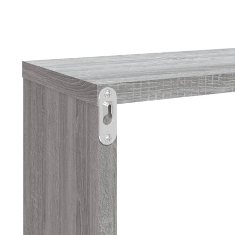 Wall Cube Shelves 2 Pcs 80X15X26.5 Cm Engineered Wood