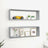 Wall Cube Shelves 2 Pcs 80X15X26.5 Cm Engineered Wood
