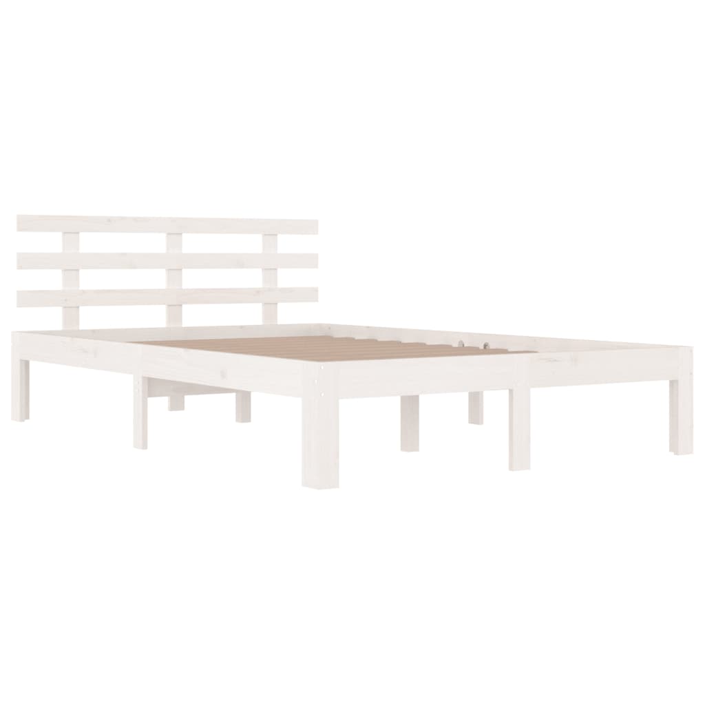 Bed Frame without Mattress White 135x190cm Double