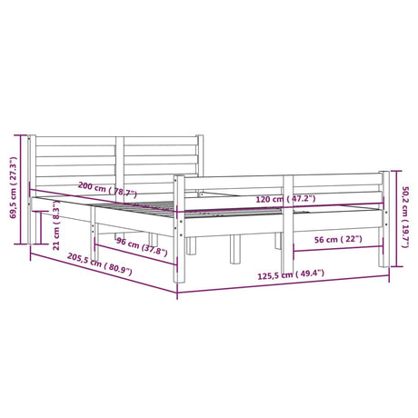 Bed Frame Without Mattress Solid Wood