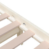 Bed Frame without Mattress White Solid Wood 100x200 cm