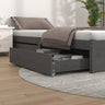 Bed Drawers 2 Pcs Solid Wood Pine