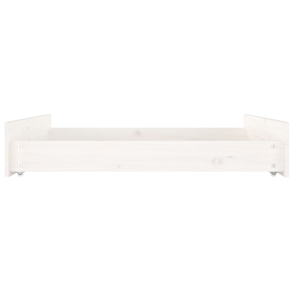Bed Drawers 2 Pcs Solid Wood Pine