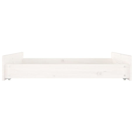 Bed Drawers 2 Pcs Solid Wood Pine
