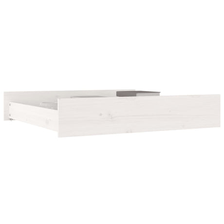 Bed Drawers 2 Pcs Solid Wood Pine