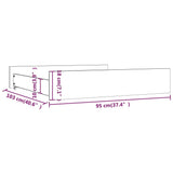 Bed Drawers 2 Pcs Solid Wood Pine