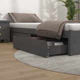 Bed Drawers 4 Pcs Solid Wood Pine