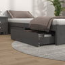 Bed Drawers 4 Pcs Solid Wood Pine