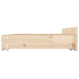 Bed Drawers 4 pcs Solid Wood Pine