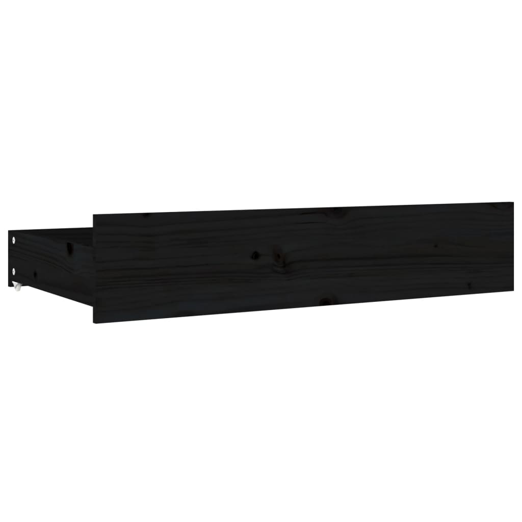 Bed Drawers 4 Pcs Solid Wood Pine