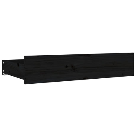Bed Drawers 4 Pcs Solid Wood Pine