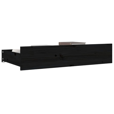 Bed Drawers 4 Pcs Solid Wood Pine