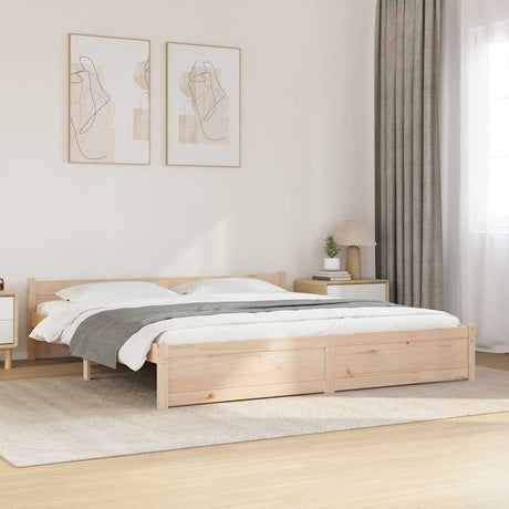 Bed Frame Without Mattress Solid Wood