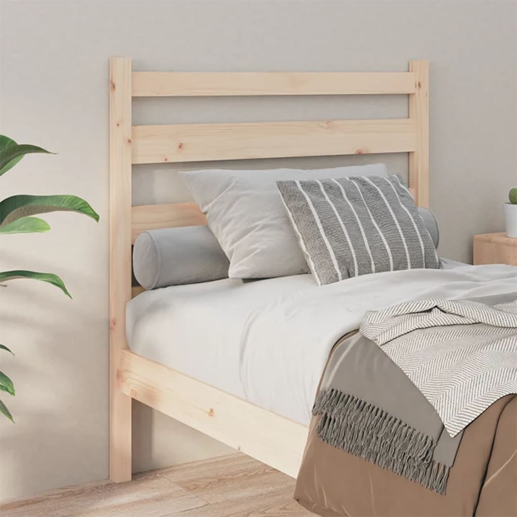 Bed Headboard 106X4X100 Cm Solid Wood Pine
