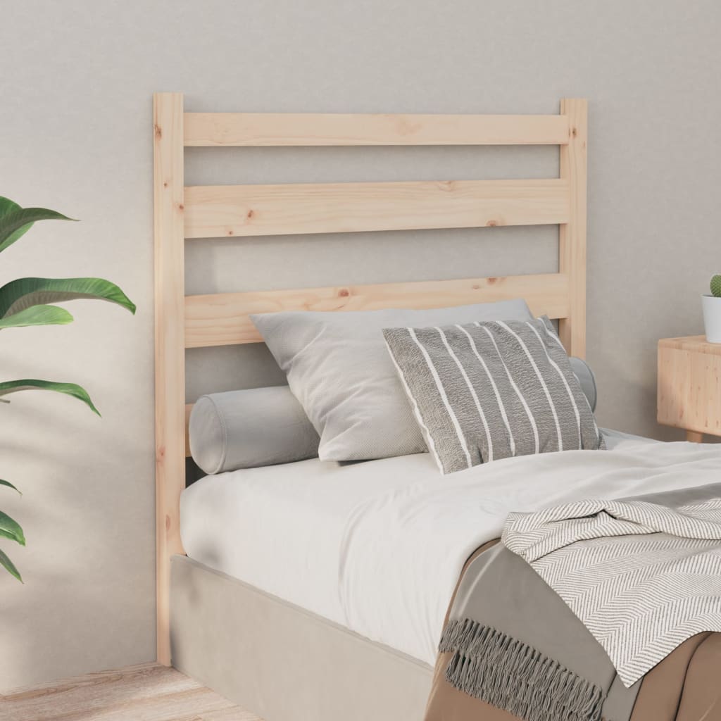 Bed Headboard 106X4X100 Cm Solid Wood Pine