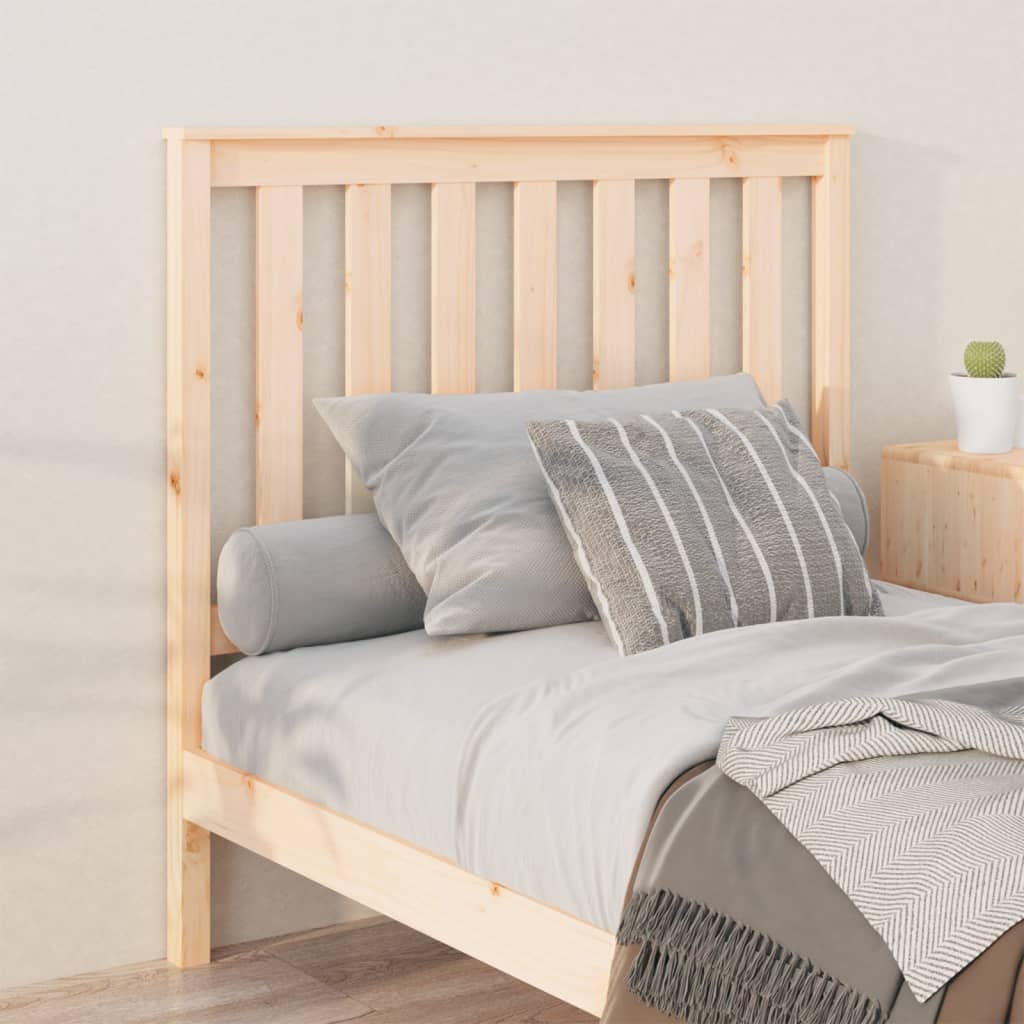 Bed Headboard 106X6X101 Cm Solid Wood Pine