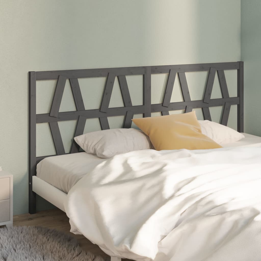 Bed Headboard 106X4X100 Cm Solid Wood Pine