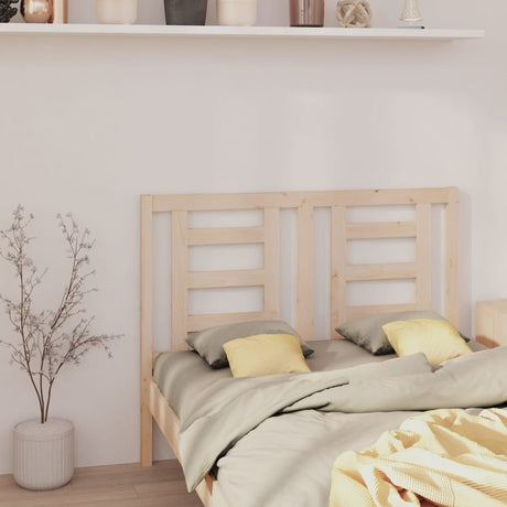 Bed Headboard 141X4X100 Cm Solid Wood Pine