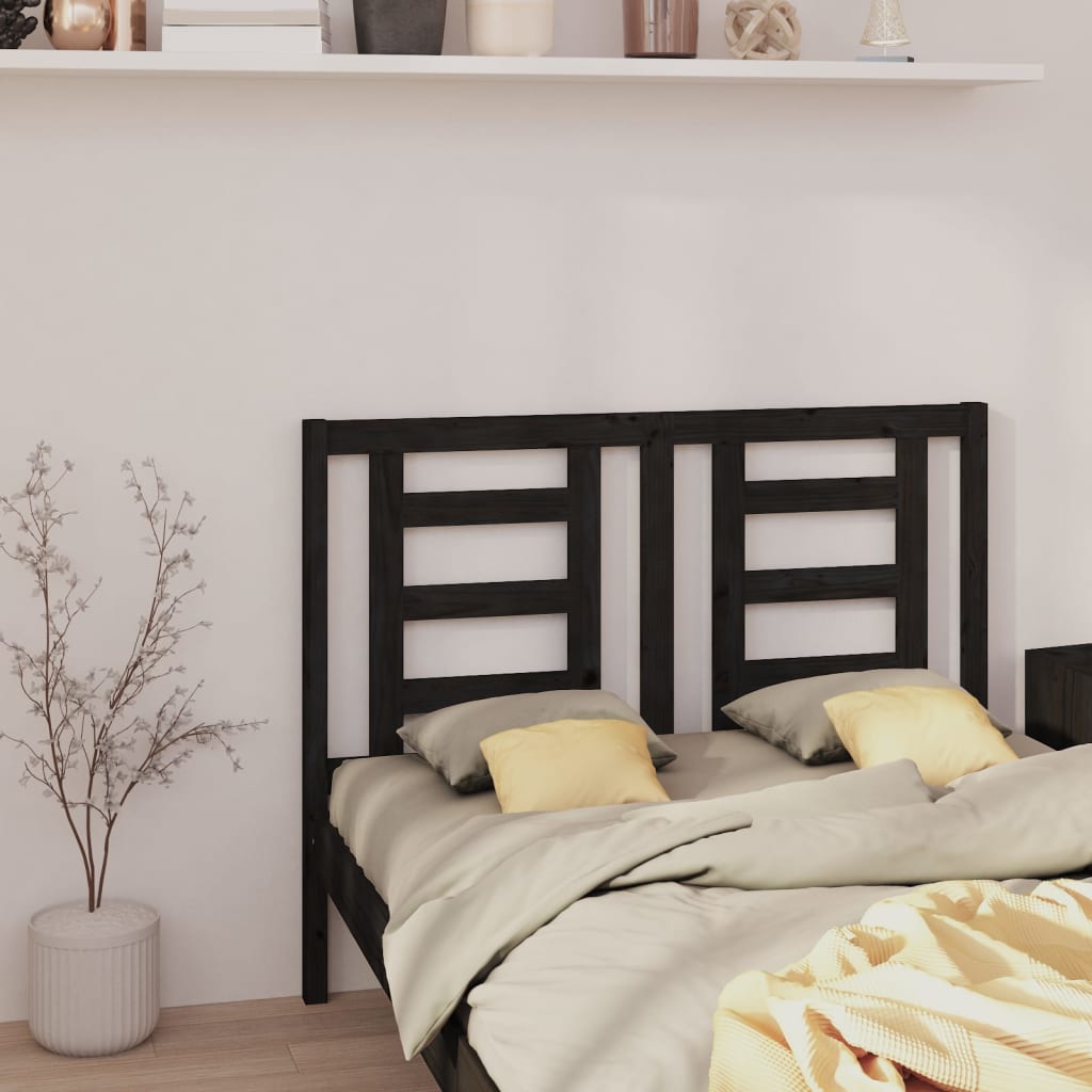 Bed Headboard 141X4X100 Cm Solid Wood Pine