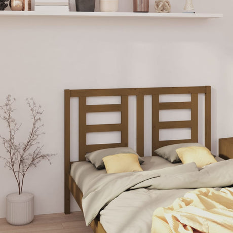Bed Headboard 141X4X100 Cm Solid Wood Pine