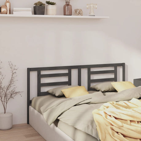 Bed Headboard 141X4X100 Cm Solid Wood Pine