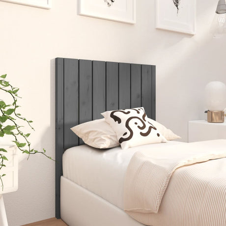 Bed Headboard 80.5X4X100 Cm Solid Wood Pine