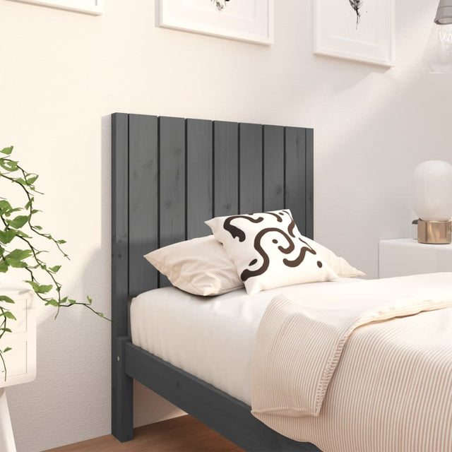 Bed Headboard 80.5X4X100 Cm Solid Wood Pine