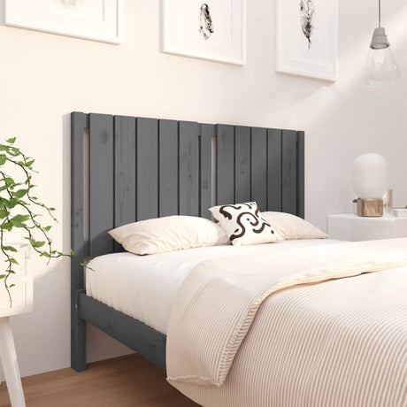 Bed Headboard 80.5X4X100 Cm Solid Wood Pine