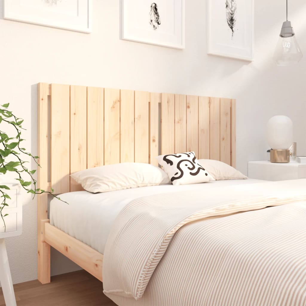 Bed Headboard 80.5X4X100 Cm Solid Wood Pine