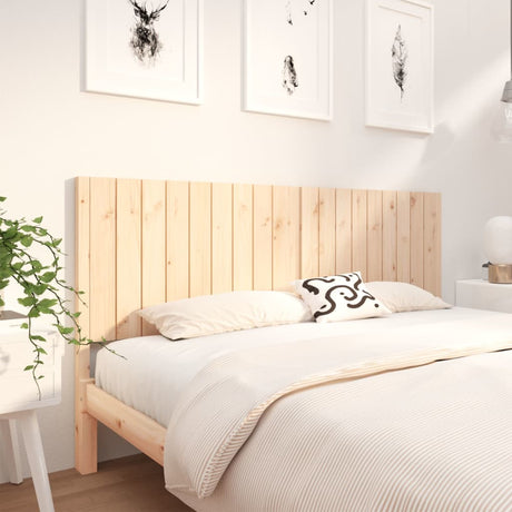 Bed Headboard 80.5X4X100 Cm Solid Wood Pine