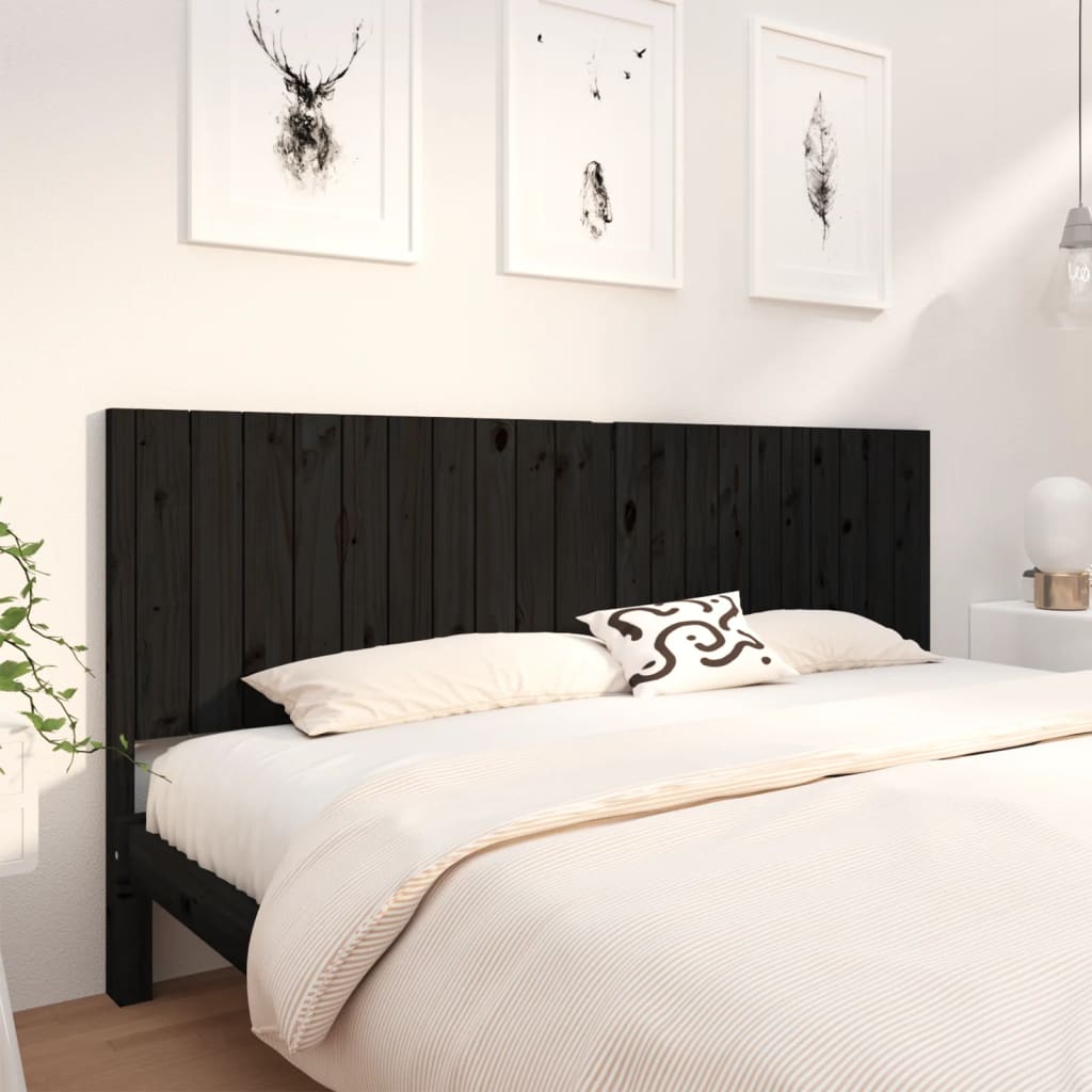 Bed Headboard 80.5X4X100 Cm Solid Wood Pine