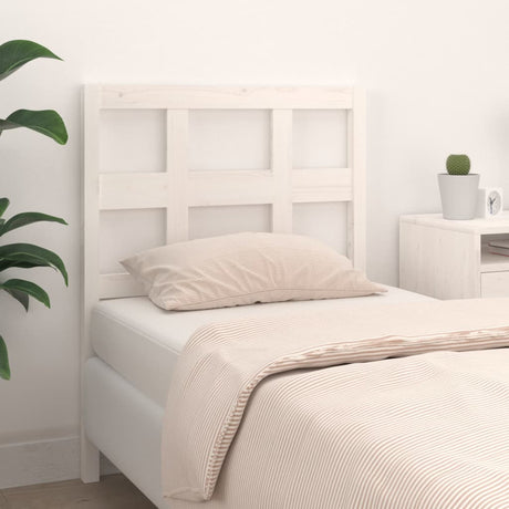Bed Headboard 140.5X4X100 Cm Solid Wood Pine