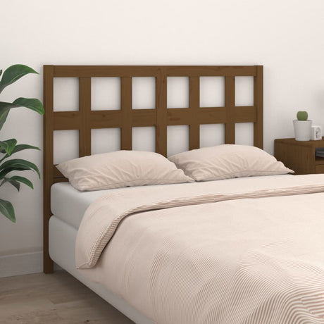 Bed Headboard 140.5X4X100 Cm Solid Wood Pine