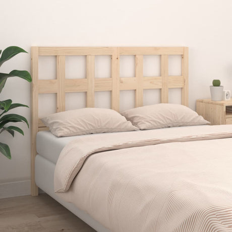 Bed Headboard 140.5X4X100 Cm Solid Wood Pine