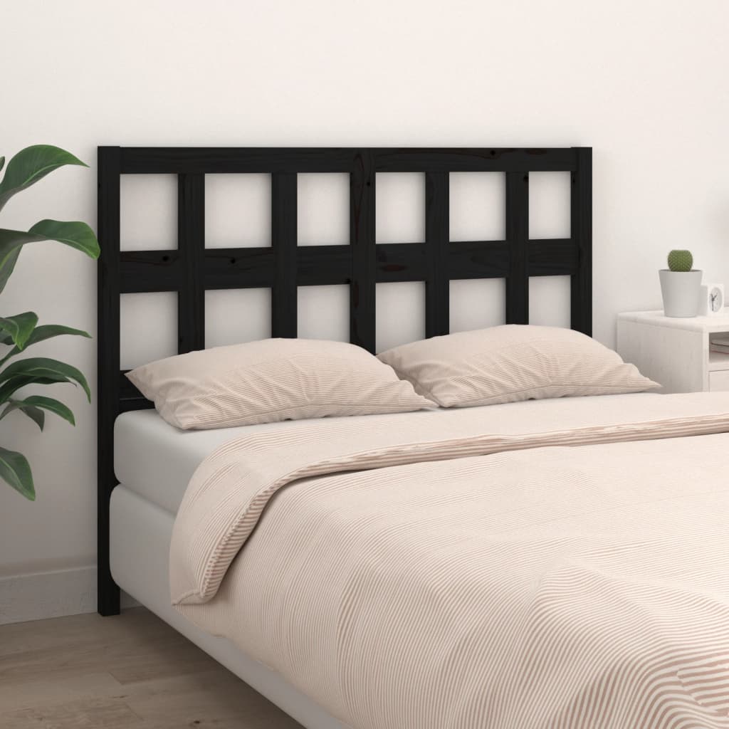 Bed Headboard 140.5X4X100 Cm Solid Wood Pine