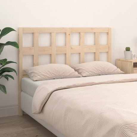 Bed Headboard 140.5X4X100 Cm Solid Wood Pine