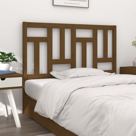 Bed Headboard 145.5X4X100 Cm Solid Wood Pine