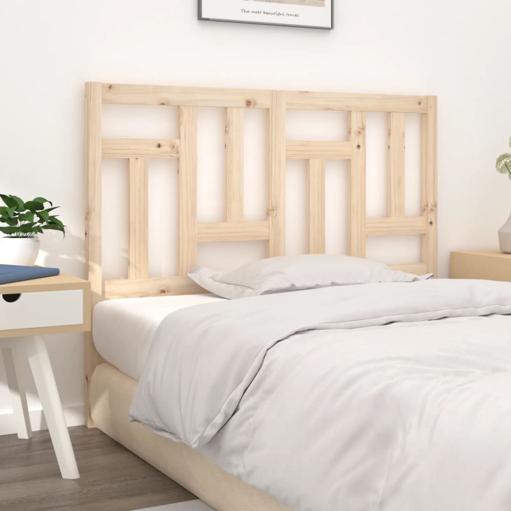 Bed Headboard 145.5X4X100 Cm Solid Wood Pine