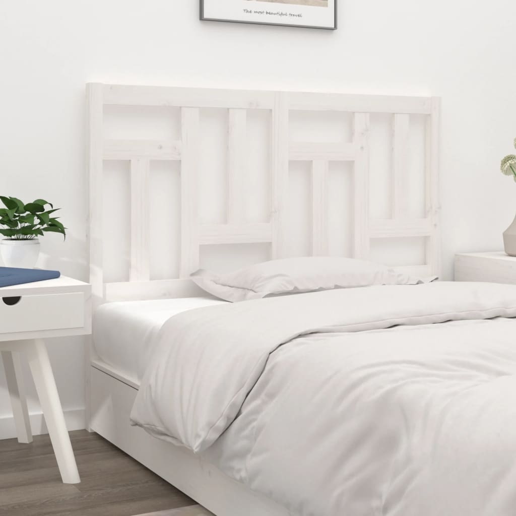 Bed Headboard 145.5X4X100 Cm Solid Wood Pine