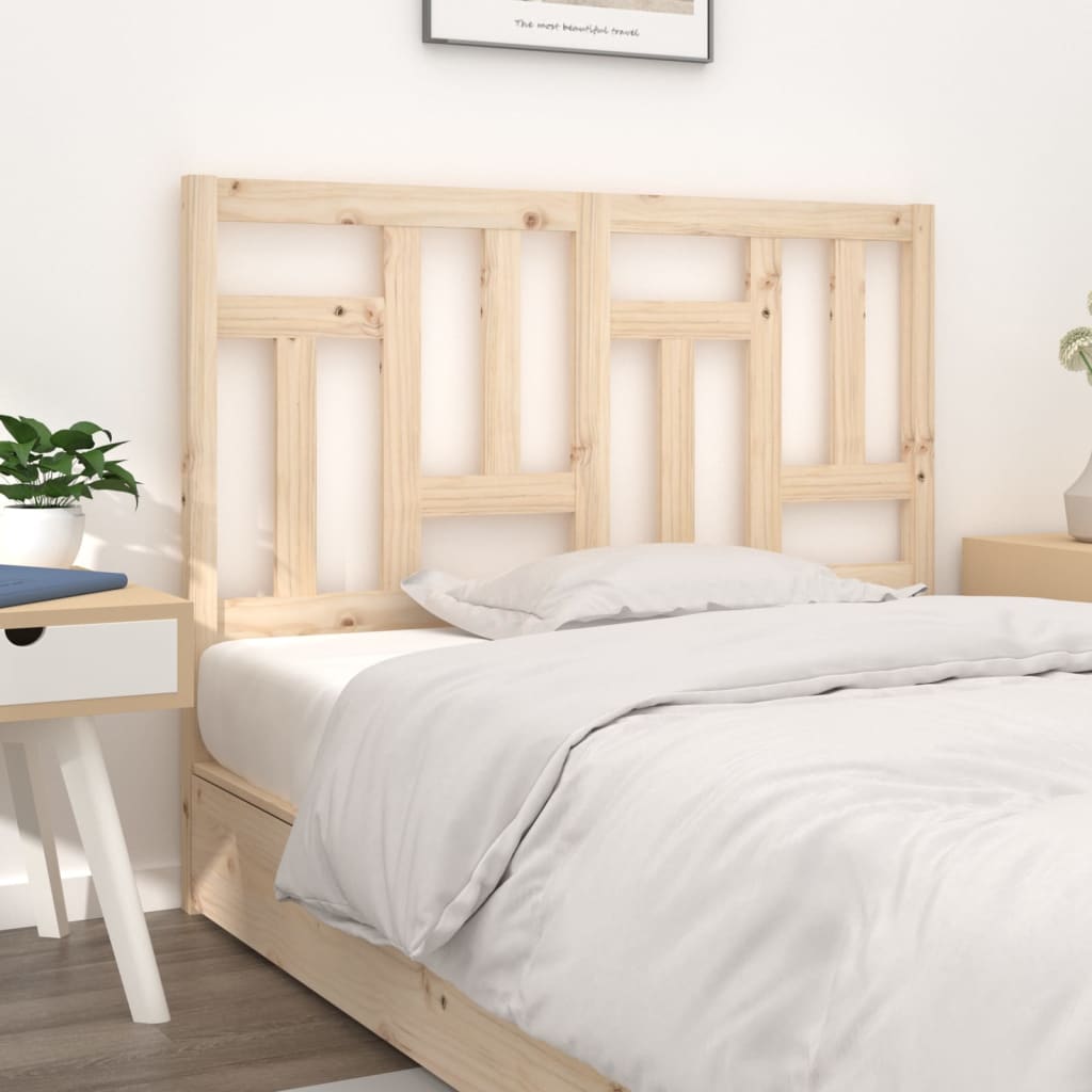 Bed Headboard 145.5X4X100 Cm Solid Wood Pine